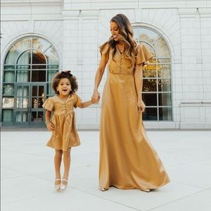 Ivy city co Vienna gold maxi dress